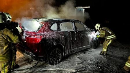 Sarıyer’de TOGG T10X Yandı