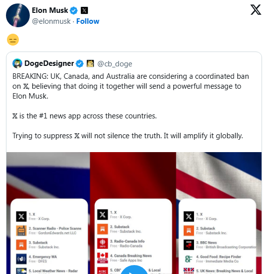 İngiltere, Kanada ve Avustralya'dan, Elon Musk'ı şok eden karar!