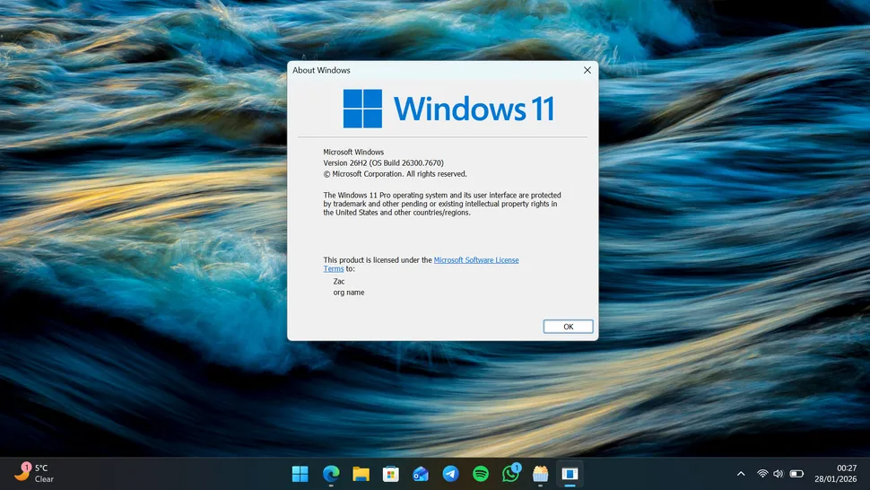 Windows 11 sürüm 26H2: Yeni güncelleme hakkında şimdiye kadar bildiklerimiz.